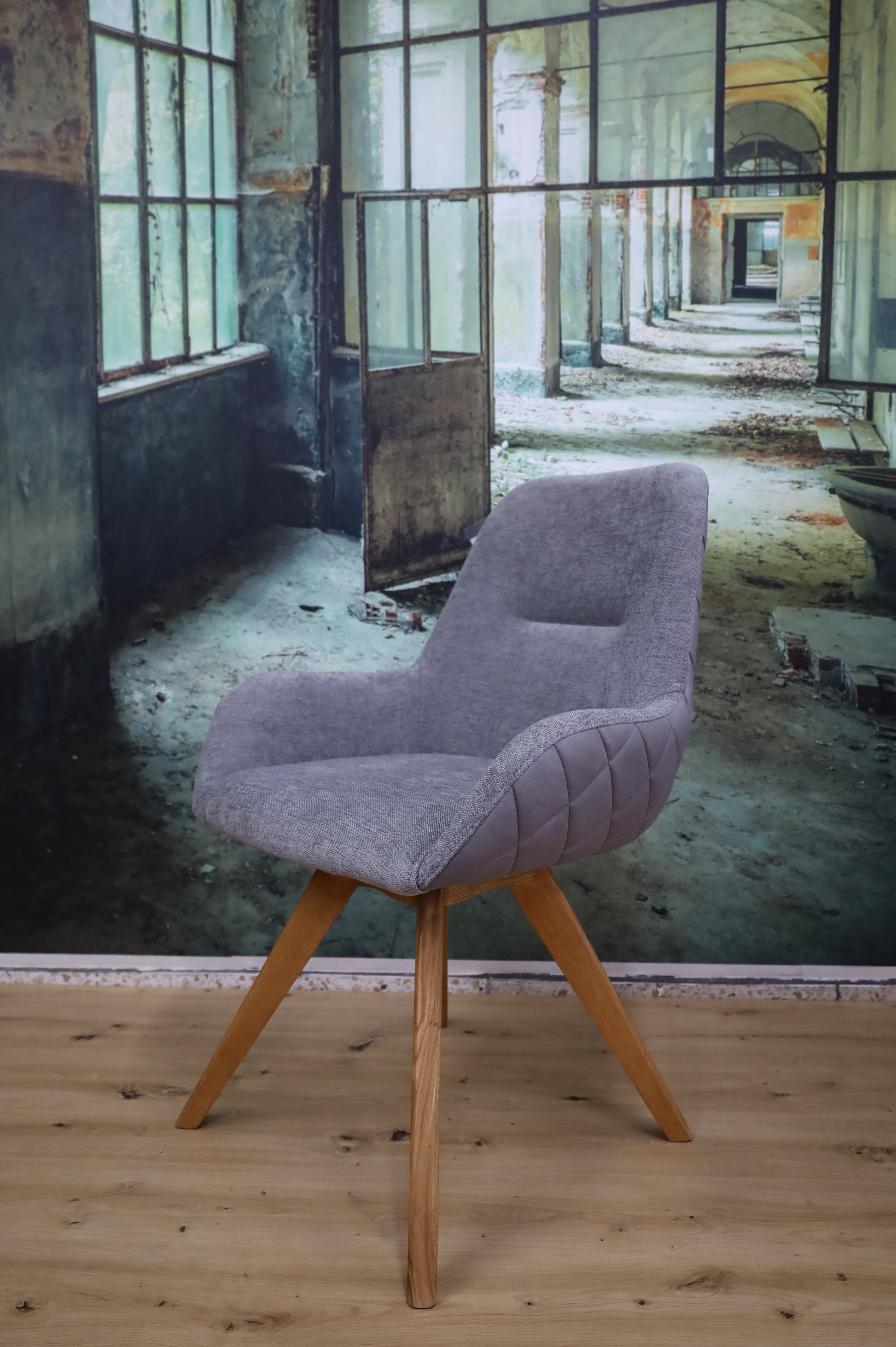 Stuhl Esszimmer + 180° drehbar + Rückdrehfunktion + Massivholz